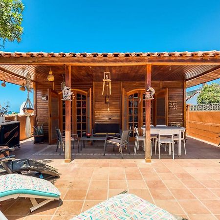 Camping Cabin - Private Solarium & Pool - Bbq San Bartolome Bagian luar foto